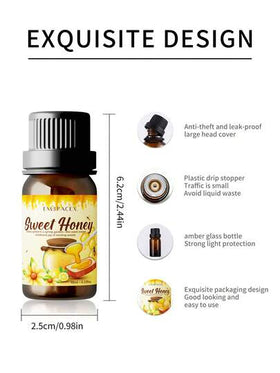 EMBRACEX. 10 مل عطر عسل، زيت عطري عسل، عطر شمعة بعطر العسل، مناسب لصناعة الصابون اليدوي، العلاج بالروائح، زيت عطري حلو، مناسب لمبخر العطور المنزلي، الغسيل، المطبخ، غرفة النوم، شموع DIY، صناعة الصابون اليدوي، العطور، صناعة المرطبات، الاستخدام اليومي