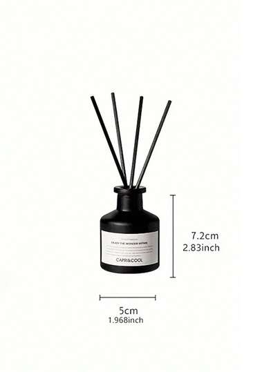 1 طقم (1 زجاجة زيت عطري + 4 قطع عصي موزع) موزع عطر منزلي بدون لهب لرائحة دائمة، مناسب لغرفة النوم والحمام وغرفة المعيشة وغيرها