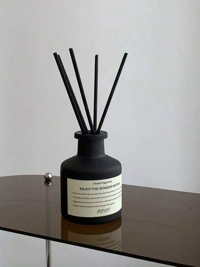 1 طقم (1 زجاجة زيت عطري + 4 قطع عصي موزع) موزع عطر منزلي بدون لهب لرائحة دائمة، مناسب لغرفة النوم والحمام وغرفة المعيشة وغيرها