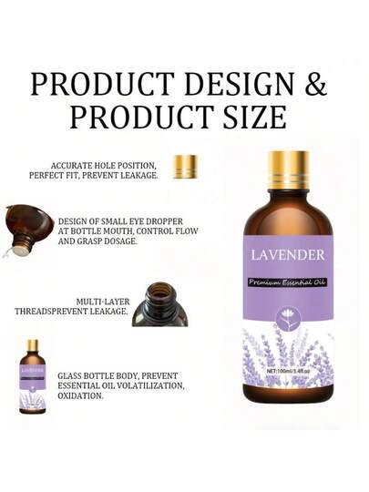زيت عطري 100مل/3.4 أونصة، 30مل/1.0 أونصة، 10مل/0.34 أونصة، زيوت أساسية لجهاز نشر الروائح المنزلي، العناية بالبشرة، هدية