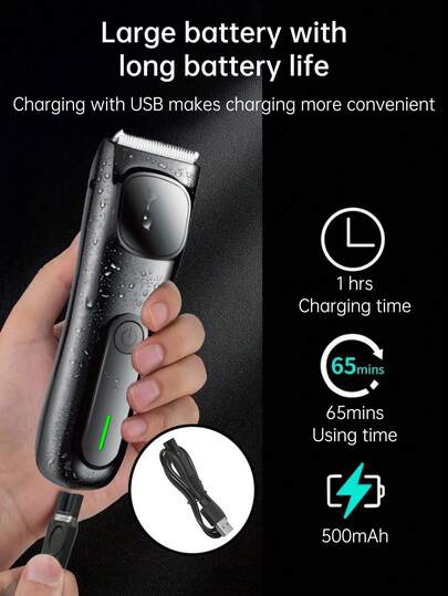 MIGUAN ماكينة حلاقة كهربائية قابلة للشحن عبر USB، قابلة للغسل بالكامل للحلاقة والتنظيف، مناسبة لجميع أجزاء الجسم، هدية رائعة