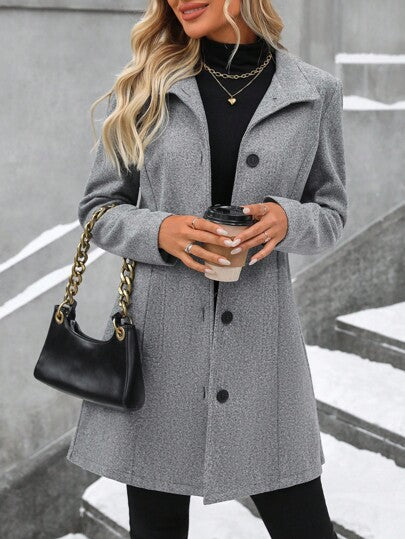 EMERY ROSE معطف طويل الأكمام كاجوال أنيق للنساء