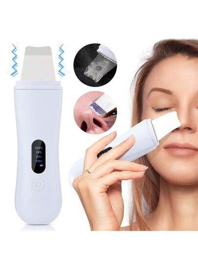 Hailicare أداة تنظيف البشرة بالموجات فوق الصوتية، مكشطة البشرة، منظف المسام ب- 4 أوضاع، إزالة الرؤوس السوداء والتقشير، لتنظيف عميق للمسام، أداة العناية بالبشرة، منظف حب الشباب