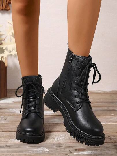 بوت نسائية خريف/شتاء 2025 ، بوت كاجوال متعددة الاستخدامات ، بوت كاحل نسائية مزودة بسحاب جانبي ، بوت نسائية بنمط ربطة ، بوت شتوية دافئة للنساء ، بوت نسائية مريحة مسطحة ، بوت كاحل تشيلسي نسائية
