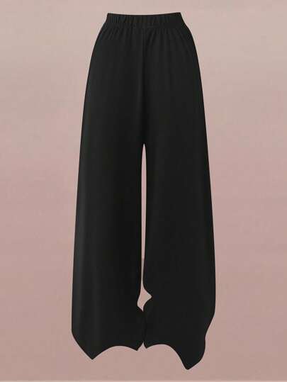 SHEIN LUNE مجموعة قطعتين للنساء ب، بدلة رياضية كاجوال مرقعة بخطوط وزخرفة فيونكة بطراز كلية جميل، ملابس علوية بأكمام قصيرة مطرز بفيونكة وبنطال بخصر مطاطي، مناسبة للارتداء اليومي وموسم العودة إلى المدرسة