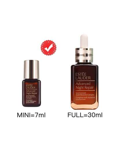 Estée Lauder إستي لودر [ميني] سيروم الوجه المتعافي المتزامن المتقدم ليلاً 7مل / استيقظ بإشراق وقلل بشكل ملحوظ علامات الشيخوخة / سيروم لجميع أنواع البشرة، بما في ذلك البشرة الحساسة / سيروم الوجه مع بيبتيد الليل الحصري، حمض الهيالورونيك وقوة مضادة للأكسدة