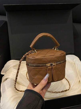حقيبة صغيرة خفيفة الوزن، حقيبة سلسلة، حقيبة مبطنة، حقيبة يد، حقيبة دلو، مناسبة للفتيات وطالبات الجامعة والسيدات العاملات، مثالية للمكتب والجامعة والعمل والتنقل والأنشطة الخارجية والسفر والنزهات.