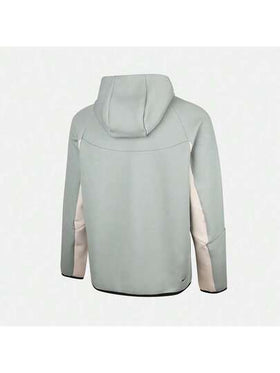 Nike معطف رجالي من النايلون والفليس مع سحاب كامل وقبعة، رقم الطراز: HV0950-020