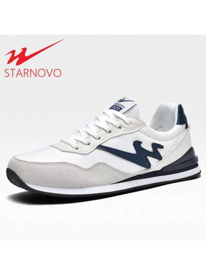 STARNOVO أحذية رياضية للرجال من ستارنوفو بتصميم رباط أمامي عصري، مع نعل مقاوم للانزلاق، مناسبة للأنشطة الخارجية والارتداء اليومي'