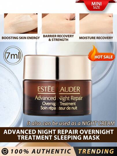 Estée Lauder إستي لودر [ميني] قناع النوم لعلاج الليل المتطور 7مل / يمكن استخدامه ك- كريم ليلي / تعزيز طاقة البشرة والتحسين متعدد المناطق للخطوط والتجاعيد واستعادة الحاجز وقوة والرطوبة واستعادة النسيج