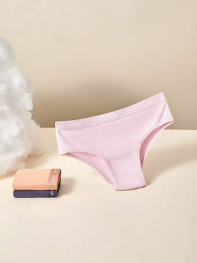 LUVLETTE 3 طقم من ملابس داخلية نسائية قطنية فضفاضة متوسطة الخصر بتصميم مثير، ألوان باستيلية مناسبة أيضًا للمراهقات والفتيات الصغيرات