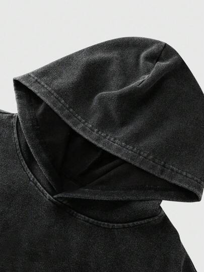 Lonblece 1 قطعة بلوفر رجالي مطبوع عليه ملاك مع غطاء للرأس، بتصميم رسومات الثلج، مناسب للخريف والشتاء