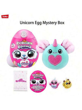 ZURU Rainbocorns Eggzania Baby Mania، ألعاب قابلة للجمع، سلايم، ممتعة وخيالية، لعب حيوانات وحشية مفاجأة، بيض مفاجأة، مناسبة للفتيات اللواتي يستمتعن بالتمثيل (1 حزمة)