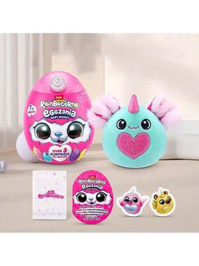 ZURU Rainbocorns Eggzania Baby Mania، ألعاب قابلة للجمع، سلايم، ممتعة وخيالية، لعب حيوانات وحشية مفاجأة، بيض مفاجأة، مناسبة للفتيات اللواتي يستمتعن بالتمثيل (1 حزمة)