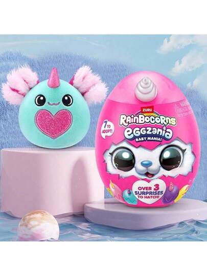 ZURU Rainbocorns Eggzania Baby Mania، ألعاب قابلة للجمع، سلايم، ممتعة وخيالية، لعب حيوانات وحشية مفاجأة، بيض مفاجأة، مناسبة للفتيات اللواتي يستمتعن بالتمثيل (1 حزمة)
