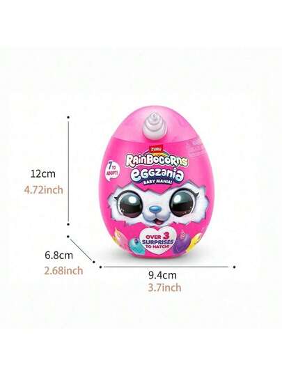 ZURU Rainbocorns Eggzania Baby Mania، ألعاب قابلة للجمع، سلايم، ممتعة وخيالية، لعب حيوانات وحشية مفاجأة، بيض مفاجأة، مناسبة للفتيات اللواتي يستمتعن بالتمثيل (1 حزمة)