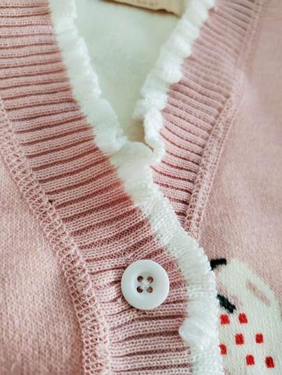 enmi bear جاكيت كاجوال دافئة من الصوف للبنات الصغار ذات تصميم أنيق، ملابس خارجية ذات طراز عصري للأطفال