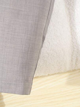 SHEIN زي رسمي للأطفال الصبيان، طقم سترة ذات لون واحد + بنطلون، بدون قميص أو إكسسوارات، مناسب للأعمار من 6 أشهر إلى 3 سنوات، للارتداء في المناسبات الرسمية كالزفاف والحفلات والأعياد والتخرج