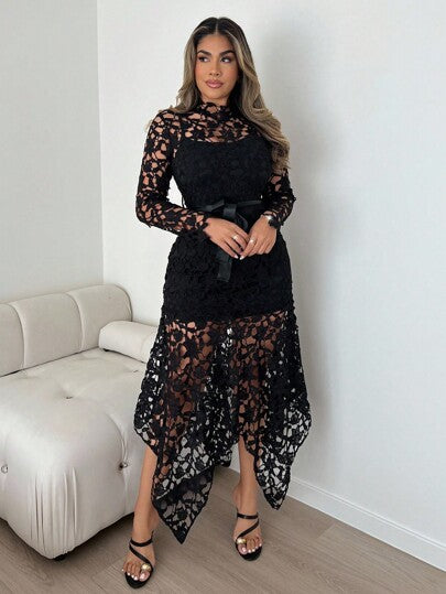 Xyvia فستان نسائي عصري وجذاب بتصميم مفتوح