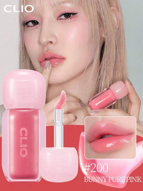 Clio 3 جرام من لمعة الشفاه المنتفخة من الجمال الكوري، أحمر شفاه سائل مرطب، تأثير مكياج لامع، خفيف الوزن، قابل للتراكم، لمعة زجاجية، ناعم ومغذي، لون دائم، ظلال حيوية، شفافية مشرقة، مرطب، مكياج يومي، مستحضرات تجميل كورية