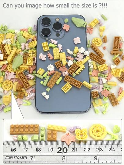 6 أنماط مجموعات بناء كتل زهور صغيرة، 318-414 قطعة مختلفة من الزهور الواقعية لمشاريع DIY، ألعاب أحجية زهور ثلاثية الأبعاد إبداعية، هدايا مثالية للأصدقاء والعائلة