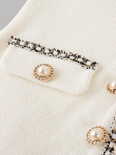 SHEIN فستان طويل أنيق للفتاة الصغيرة بأكمام طويلة وتصميم لوحة الشريط المتباين والعقدة، مناسب للعودة إلى المدرسة والمناسبات