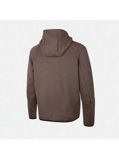 Nike معطف رجالي من النايلون والصوف الفاخر مع سحاب كامل وقبعة، رمز المنتج: HV0950-289