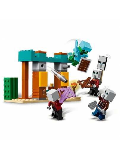 LEGO ألعاب أرقام وطقم لعب إليجر الصحراوي من ماينكرافت - ألعاب بناء ماينكرافت للأطفال، البنين والبنات، من عمر 7 سنوات فما فوق - مع 4 أرقام للعب التظاهري - فكرة هدية لأعياد الميلاد - 21267