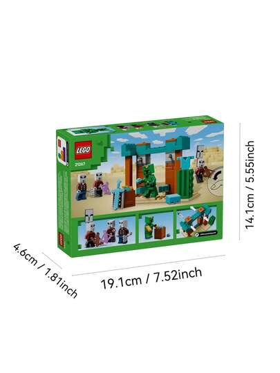 LEGO ألعاب أرقام وطقم لعب إليجر الصحراوي من ماينكرافت - ألعاب بناء ماينكرافت للأطفال، البنين والبنات، من عمر 7 سنوات فما فوق - مع 4 أرقام للعب التظاهري - فكرة هدية لأعياد الميلاد - 21267