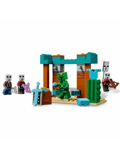 LEGO ألعاب أرقام وطقم لعب إليجر الصحراوي من ماينكرافت - ألعاب بناء ماينكرافت للأطفال، البنين والبنات، من عمر 7 سنوات فما فوق - مع 4 أرقام للعب التظاهري - فكرة هدية لأعياد الميلاد - 21267