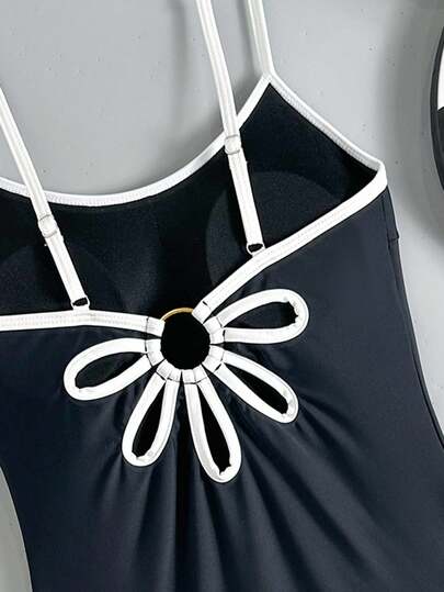 Swim SPRTY بدلة سباحة نسائية بحمالات رفيعة وظهر مكشوف، قطعة واحدة وجذابة