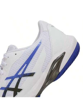 Asics حذاء تنس SOLUTION SWIFT FF 2 - يسمح بالتهوية، ويوفر توسيدًا مريحًا، ويدعم القدم، ويتميز بثبات ممتاز - حذاء رجالي للتدريب/الاستخدام اليومي 1041A466-103