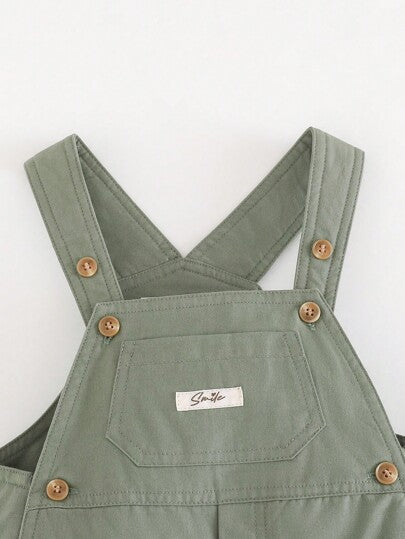 Cozy Pixies جمبسوت قفز للأطفال البنات مزينة بالأزهار والرقع مع أزرار زخرفية