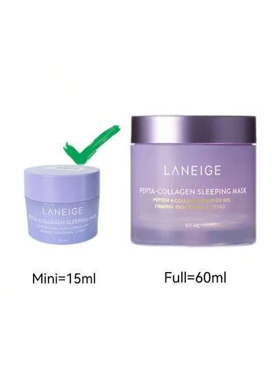 Laneige قناع نوم بيبتا-كولاجين بحجم السفر 15مل/0.5أونصة