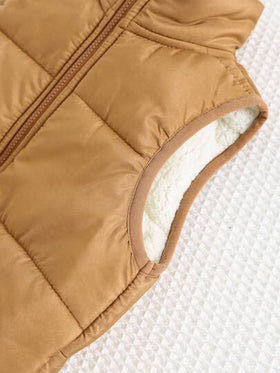 Cozy Pixies مجموعة من 3 قطع تتكون من هودي بأكمام طويلة وطباعة حرفية ناعمة، وبنطال بأساور، وصدرية بدون أكمام للأطفال الصغار