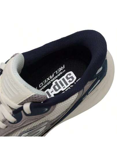 Skechers أحذية الجري للرجال من EDGERIDE أحذية رياضية رجالية برباط خفيفة الوزن ومريحة للاستخدام في الهواء الطلق أحذية رياضية يومية كاجوال 232969-LTGY