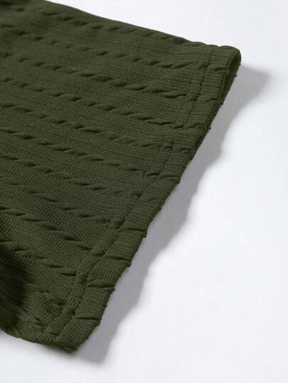 Manfinity Homme تي شيرت رجالي عارض بأكمام قصيرة ورقبة دائرية بلون سادة، لصيفية