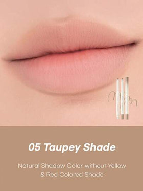 Rom&nd قلم رصاص شفاه رومان LIP MATE PENCIL 05 بظل تاوبي، حافة ضبابية ريشية، تقنية نواة هوائية تنفس، اندماج محيط الشفاه، ظل دافئ لوز ضبابي، رمادي بارد وردي شفاف، سحر كراميل كستناء، طقم نحت الشفاه بحجم الجيب، همس الشفاه بدون مكياج، جمال كوري، مكياج كوري، 0.