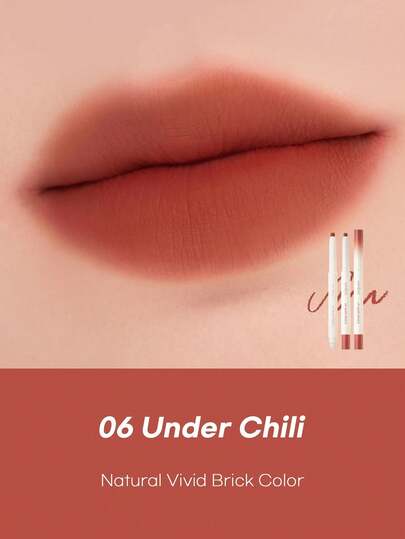 Rom&nd قلم رصاص شفاه رومان LIP MATE PENCIL 06 تحت الفلفل الحار، حافة ضبابية ريشية، تقنية نواة هوائية تنفس، اندماج محيط الشفاه، ظل بني دافئ ضبابي، رمادي بارد وردي شفاف، كراميل كستناء ذائب، طقم نحت الشفاه بحجم الجيب، همس الشفاه بدون مكياج، جمال كوري، مستحضر