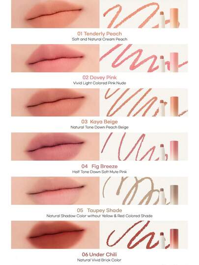 Rom&nd قلم رصاص شفاه رومان LIP MATE PENCIL 05 بظل تاوبي، حافة ضبابية ريشية، تقنية نواة هوائية تنفس، اندماج محيط الشفاه، ظل دافئ لوز ضبابي، رمادي بارد وردي شفاف، سحر كراميل كستناء، طقم نحت الشفاه بحجم الجيب، همس الشفاه بدون مكياج، جمال كوري، مكياج كوري، 0.