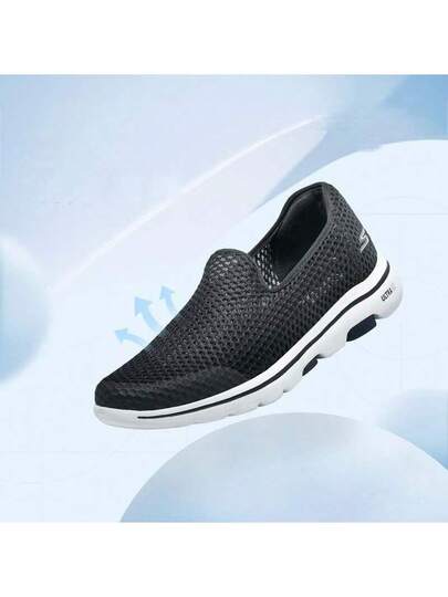 Skechers أحذية رياضية خفيفة الوزن وقابلة للتنفس من الشبك للرجال