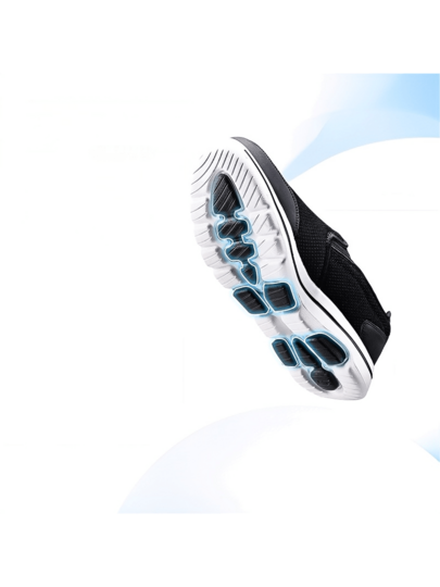 Skechers أحذية رياضية خفيفة الوزن وقابلة للتنفس من الشبك للرجال
