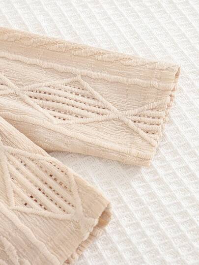 Cozy Pixies مجموعة طفل ولد 2 قطعة: كارديجان أكمام طويلة ياقة واسعة لون أحادي وبنطال خصر مطاطي، ملابس طفل ولد لون بيج، ملابس طفل لون موكا، ملابس طفل ولد بيج، طقم طفل ولد بيج للاستخدام اليومي، مجموعات طفل للخريف والشتاء