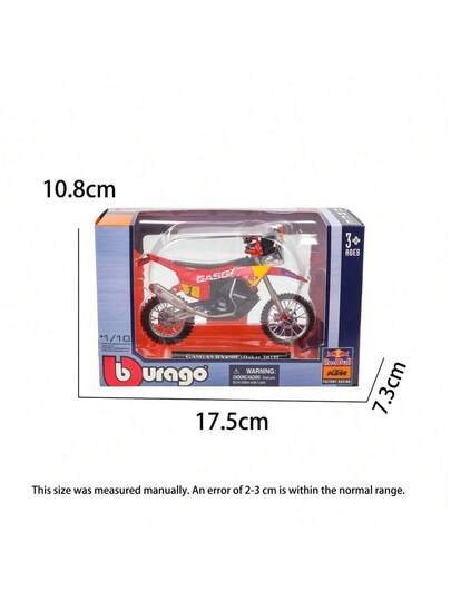 دراجة نارية Bburago 1:18 GASGAS RX450F (رالي داكار 2023) رقم 1 نموذج دراجة نارية معدنية، ديكور مكتبي للجمع، هدية لعيد الميلاد والكريسماس