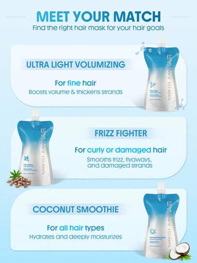 SHEGLAM HAIR قناع ترطيب الشعر بجوز الهند، إشراقة تدوم طويلاً، يقلل من التجعد، يعزز اللمعان واللمعان، يروي عطش الشعر، يحسن مرونته وليونته، يخفف التجعد والشعر المتطاير، يستعيد اللمعان والنعومة، رائحة حليبية تدوم طويلاً لجميع أنواع الشعر. عيد ميلاد هدية لون