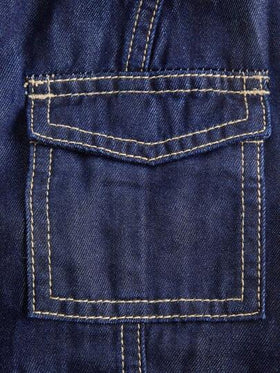 SHEIN MOD جمبسوت جينز للنساء بياقة حول الرقبة وظهر مكشوف