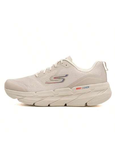 Skechers أحذية الجري للرجال ماكس وسادة أساسية، أحذية رياضية ماصة للصدمات، أحذية كاجوال خفيفة الوزن مريحة 54450-NAT