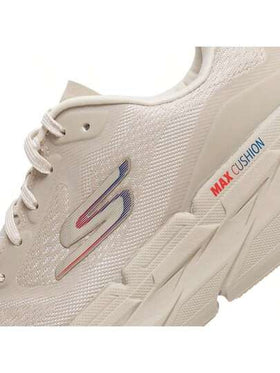 Skechers أحذية الجري للرجال ماكس وسادة أساسية، أحذية رياضية ماصة للصدمات، أحذية كاجوال خفيفة الوزن مريحة 54450-NAT
