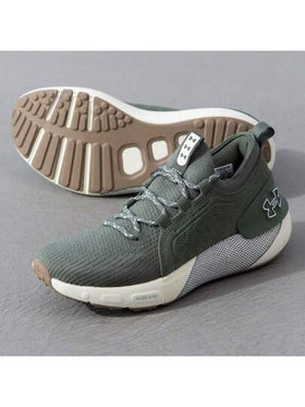 Under Armour حذاء رياضي رجالي جديد من HOVR مصنوع من جلد الغزال الممتص للصدمات وجيد التهوية للركض