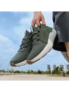 Under Armour حذاء رياضي رجالي جديد من HOVR مصنوع من جلد الغزال الممتص للصدمات والقابل للتنفس للركض
